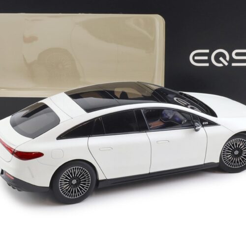 1:18 NZG Mercedes EQS V297 Limousine opalite white bright matt DEALER VERSION