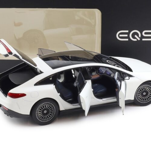 1:18 NZG Mercedes EQS V297 Limousine opalite white bright matt DEALER VERSION