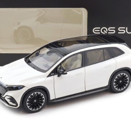 1:18 NZG Mercedes EQS SUV X296 AMG Line diamond white bright DEALER VERSION