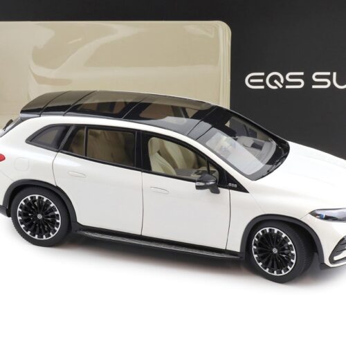 1:18 NZG Mercedes EQS SUV X296 AMG Line diamond white bright DEALER VERSION