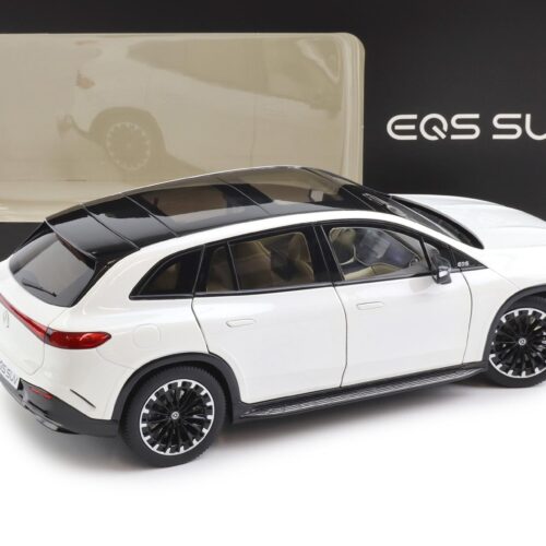 1:18 NZG Mercedes EQS SUV X296 AMG Line diamond white bright DEALER VERSION