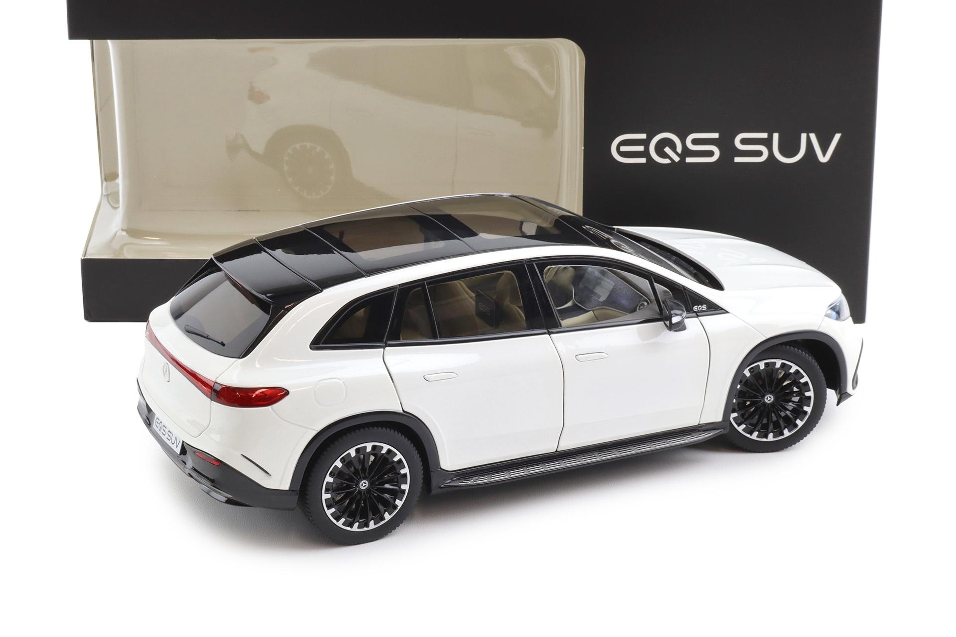 1:18 NZG Mercedes EQS SUV X296 AMG Line diamond white bright DEALER VERSION