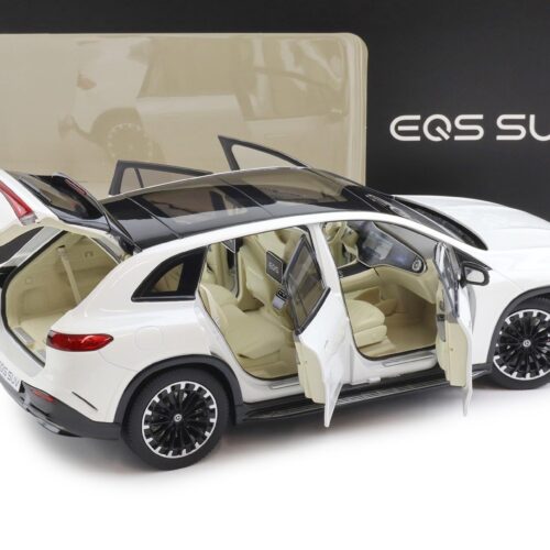 1:18 NZG Mercedes EQS SUV X296 AMG Line diamond white bright DEALER VERSION