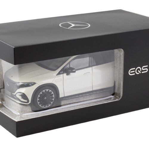 1:18 NZG Mercedes EQS SUV X296 AMG Line diamond white bright DEALER VERSION