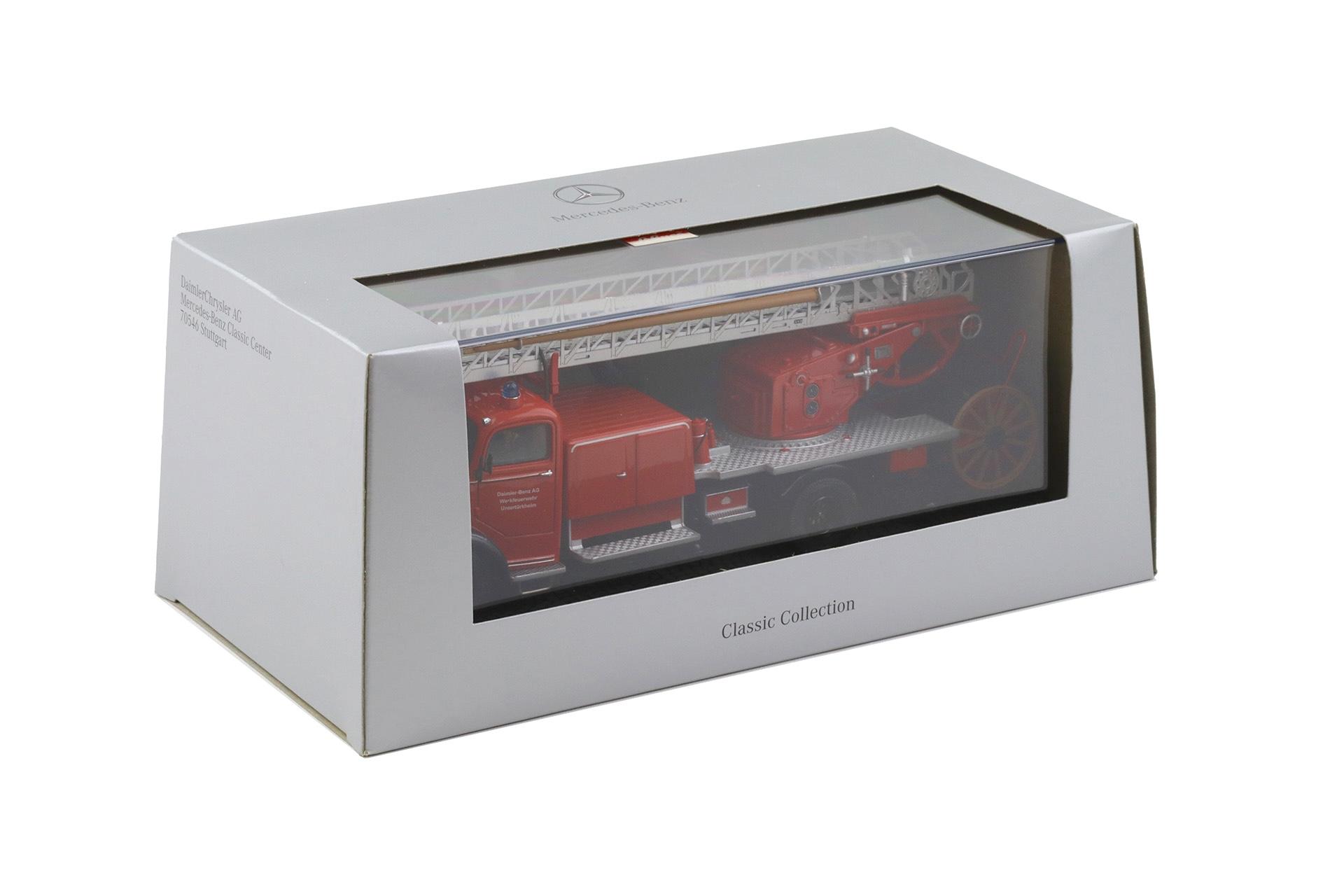 1:43 Schuco Mercedes L6600 Feuerwehr Werksfeuerwehr Untertürkheim DEALER VERSION