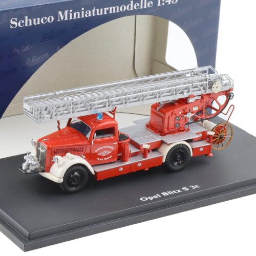 1:43 Schuco Opel Blitz S 3t Feuerwehr Betriebsfeuerwehr Firma Theimer red