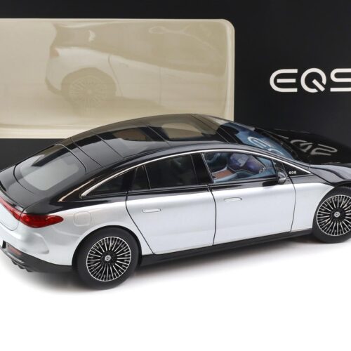1:18 NZG Mercedes EQS V297 Limousine with light black/ silver DEALER VERSION