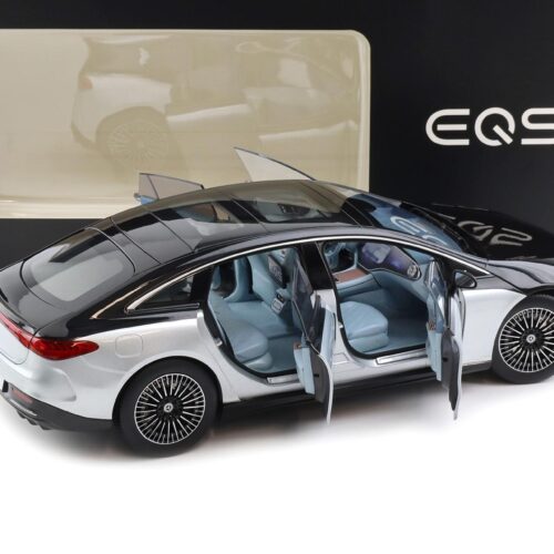 1:18 NZG Mercedes EQS V297 Limousine with light black/ silver DEALER VERSION