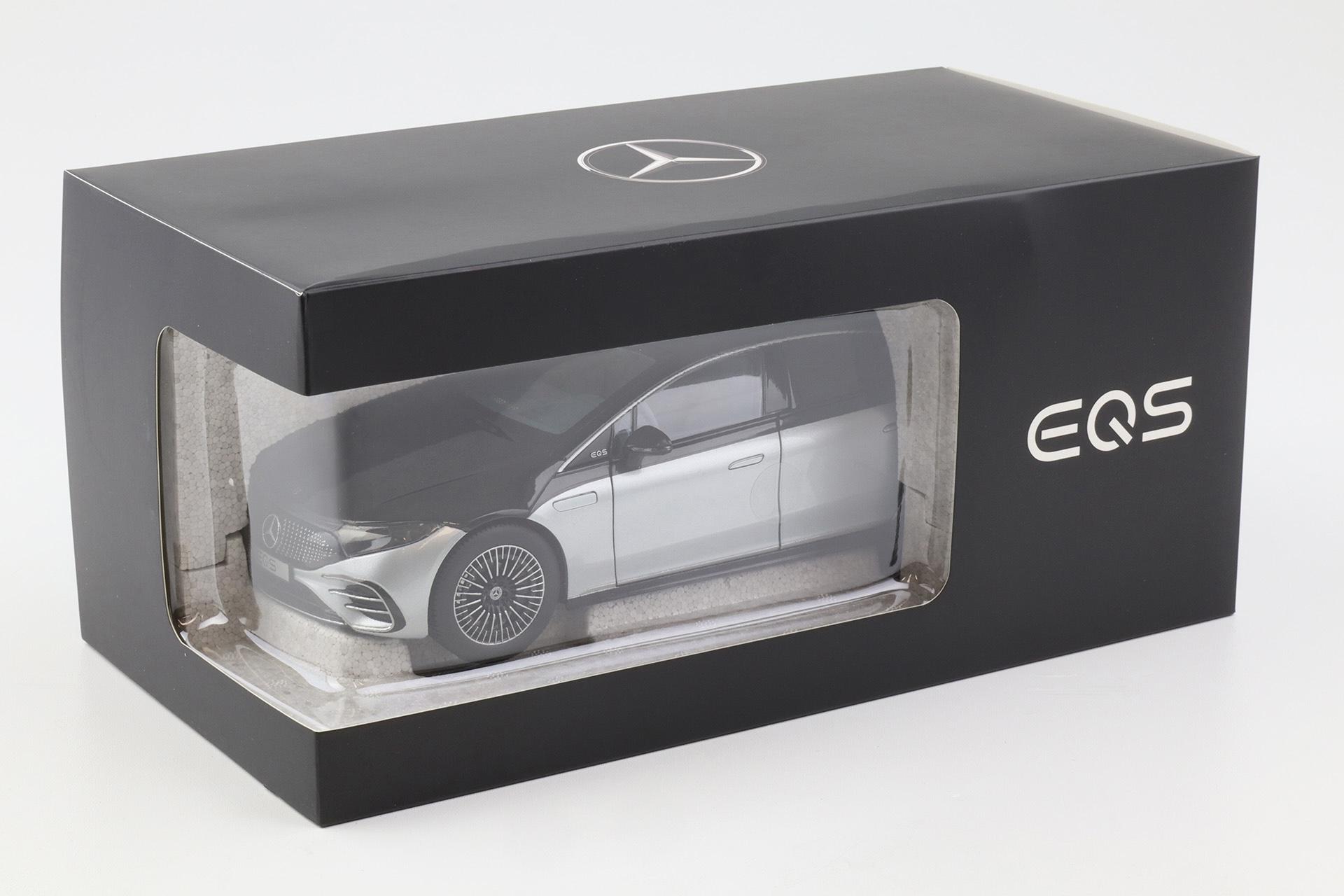 1:18 NZG Mercedes EQS V297 Limousine with light black/ silver DEALER VERSION