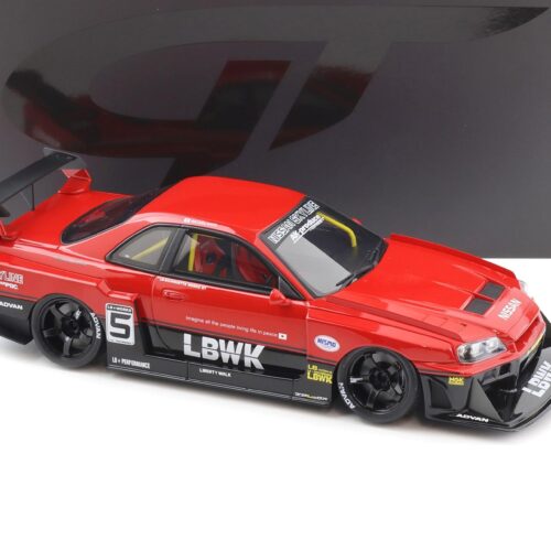 1:18 GT Spirit GT570 Nissan GT-R R34 Super Silhouette Liberty Walk Active red 2020
