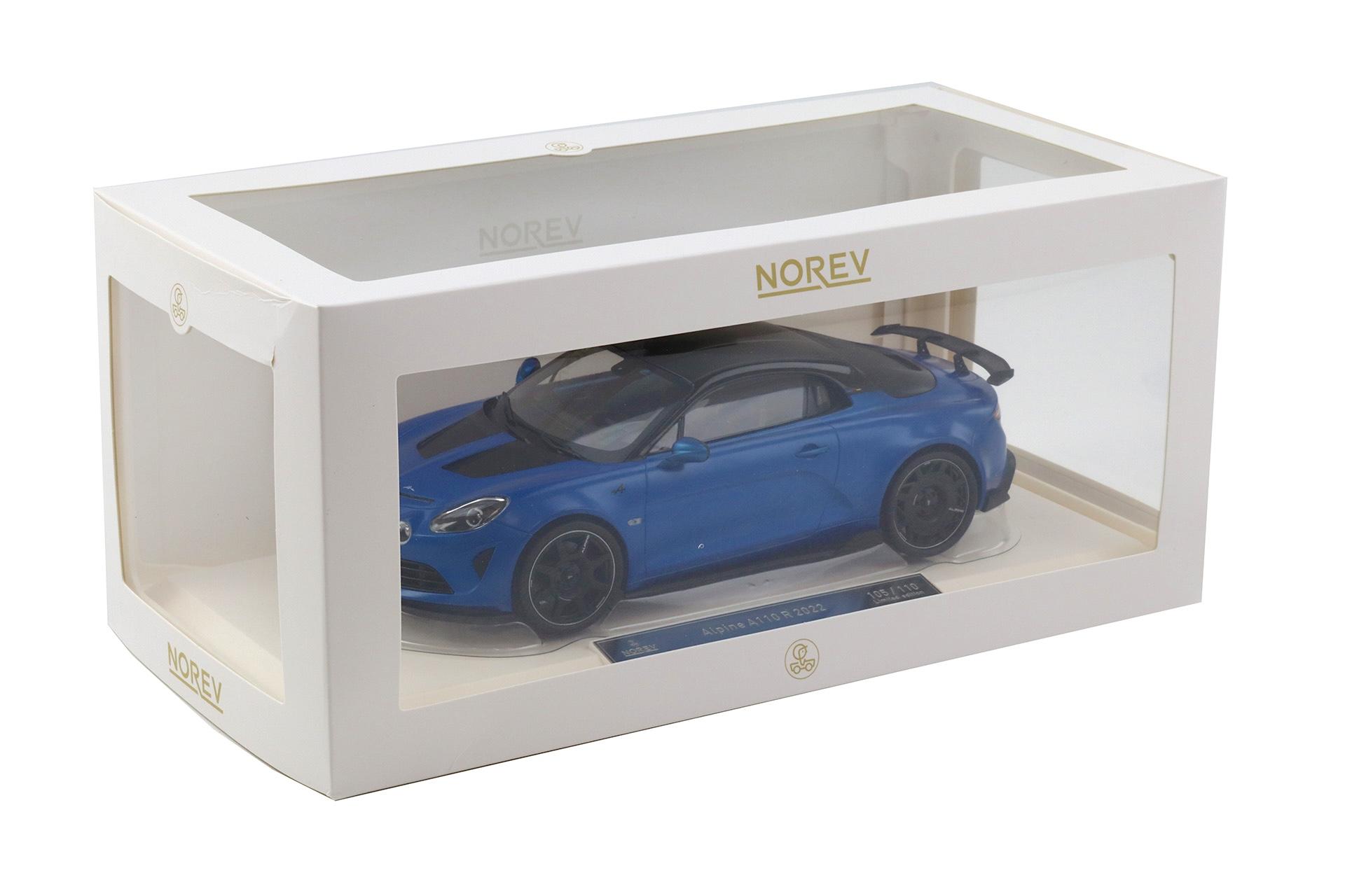1:18 Norev Alpine A110 R Fernando Alonso 2022 matt blue - Limited 110 pcs.