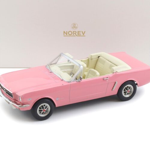 1:18 Norev Ford Mustang Convertible 1965 pink - Limited 200 pcs.