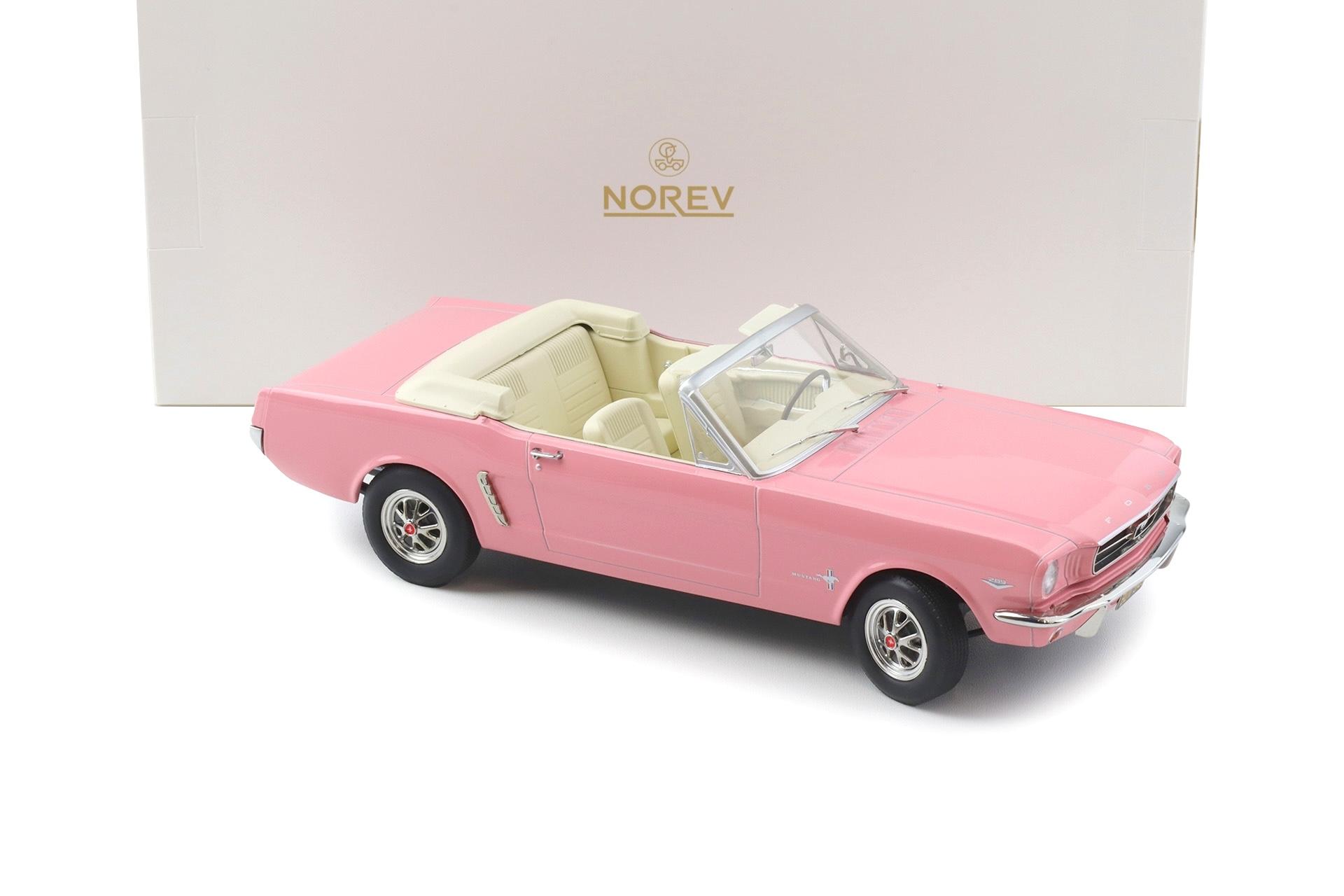 1:18 Norev Ford Mustang Convertible 1965 pink - Limited 200 pcs.