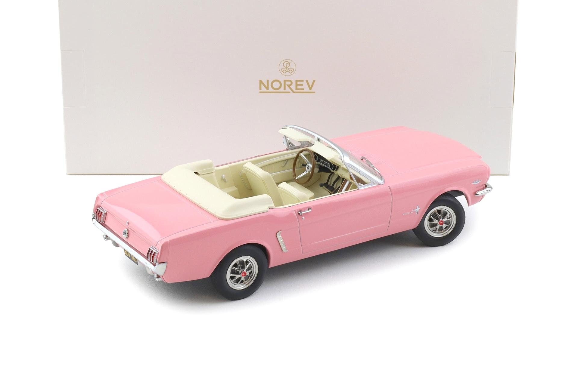 1:18 Norev Ford Mustang Convertible 1965 pink - Limited 200 pcs.