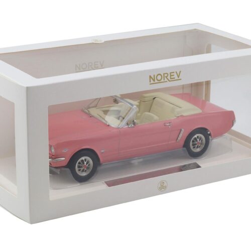 1:18 Norev Ford Mustang Convertible 1965 pink - Limited 200 pcs.