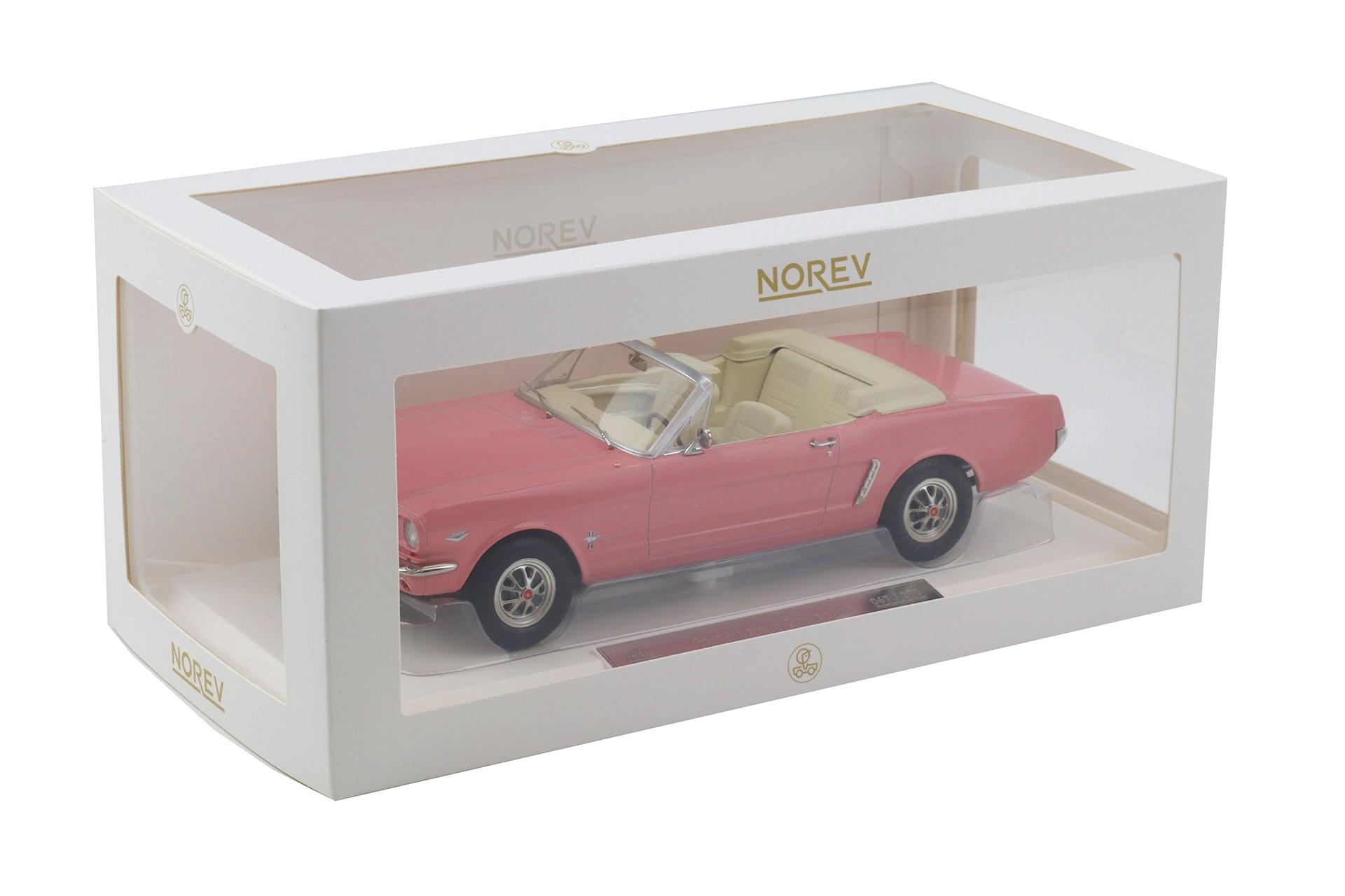 1:18 Norev Ford Mustang Convertible 1965 pink - Limited 200 pcs.