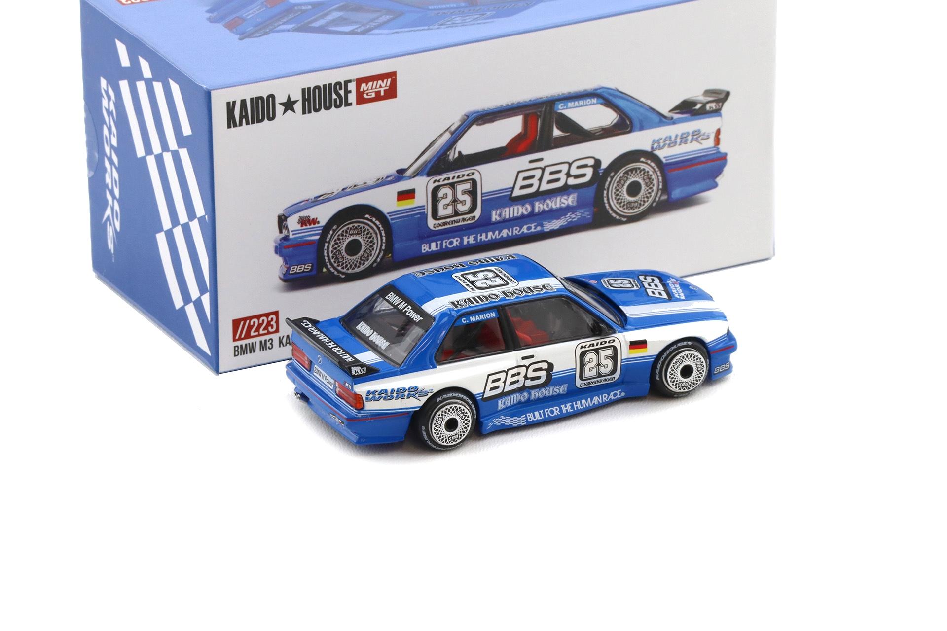 1:64 TSM Mini GT Kaido House BMW M3 E30 Kaido Touring Champ V1 BBS KHMG223