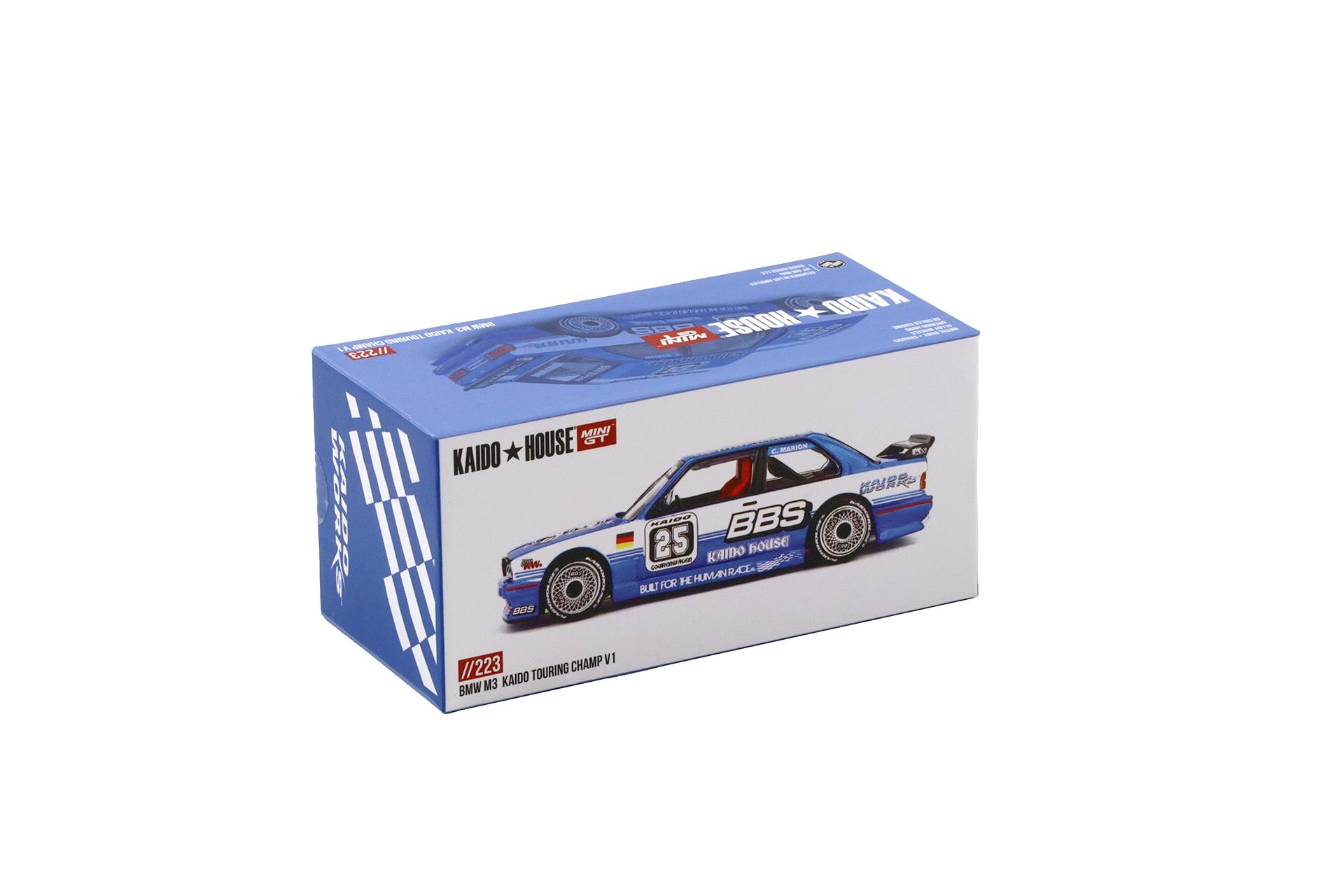 1:64 TSM Mini GT Kaido House BMW M3 E30 Kaido Touring Champ V1 BBS KHMG223