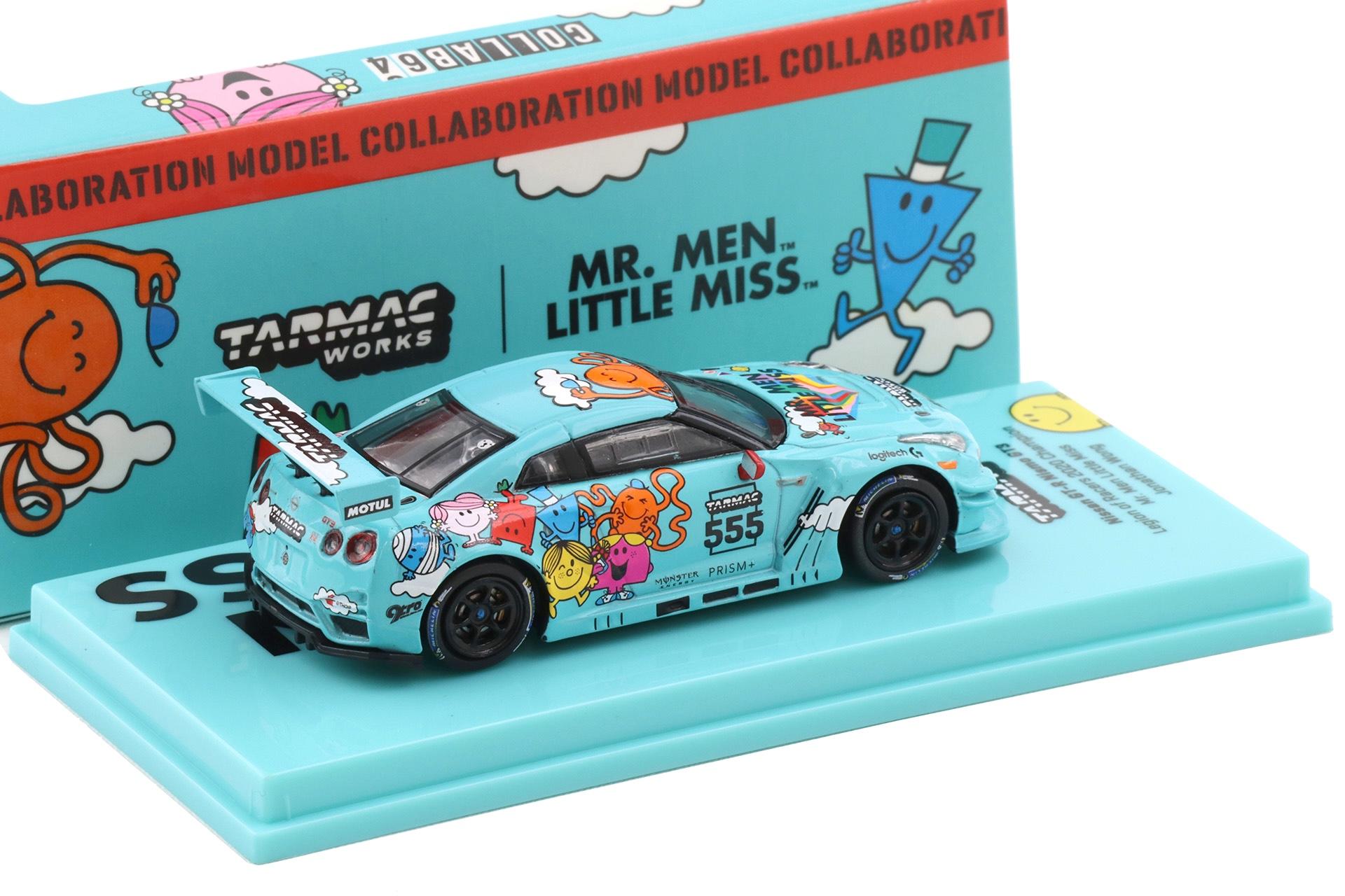 1:64 Tarmac Works Nissan GT-R Nismo GT3 Legion of Racers 2020 Champ Mr. Men Little Miss