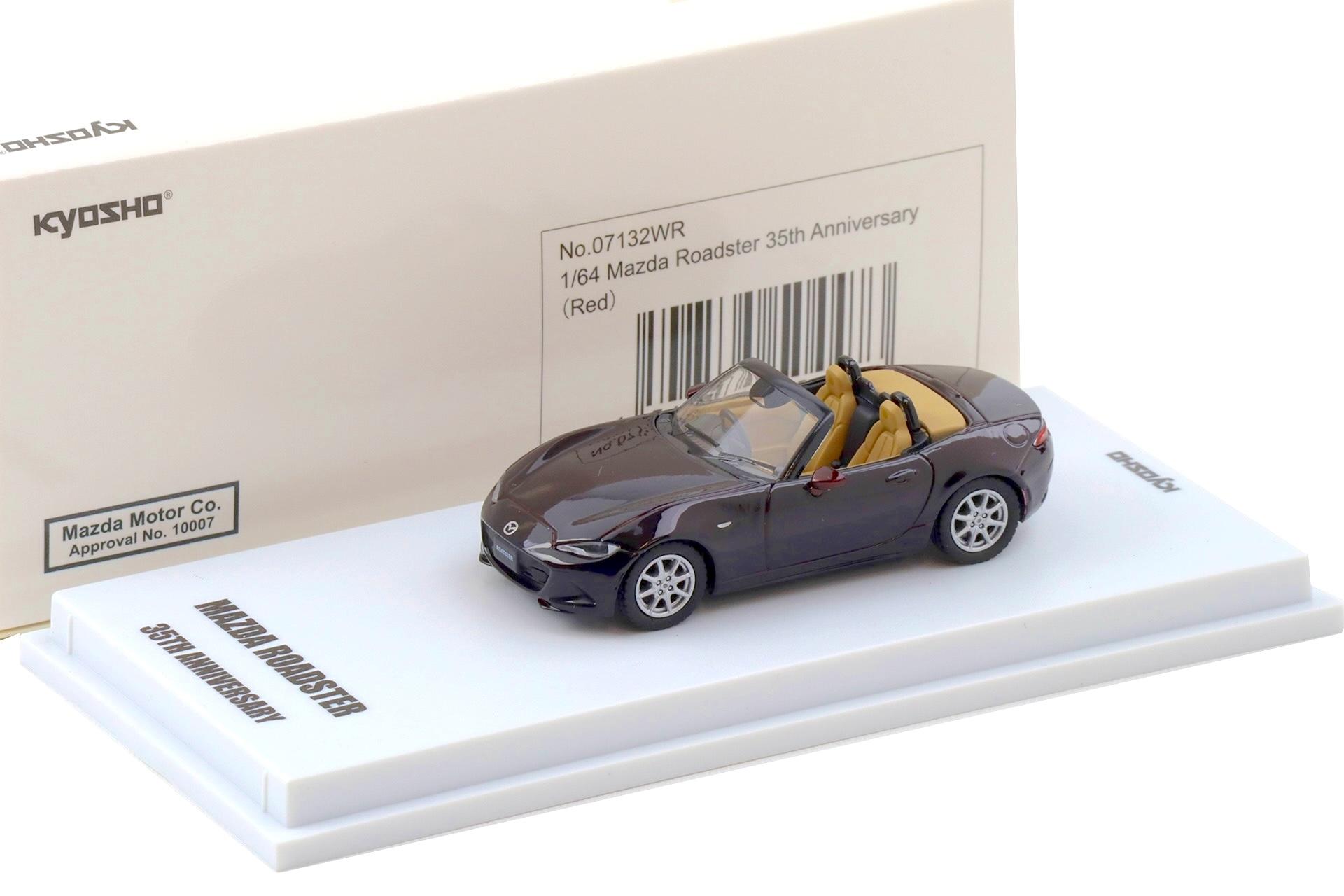 1:64 Kyosho Mazda MX-5 Roadster 35th Anniversary dark red 07132WR