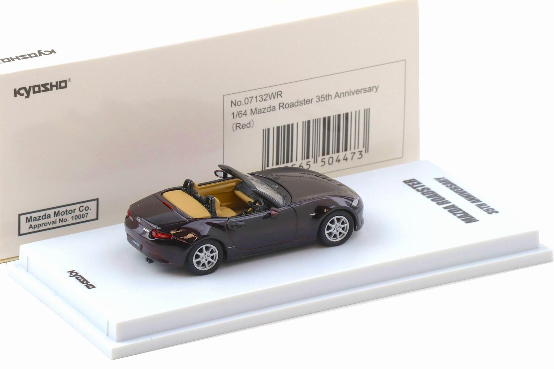 1:64 Kyosho Mazda MX-5 Roadster 35th Anniversary dark red 07132WR