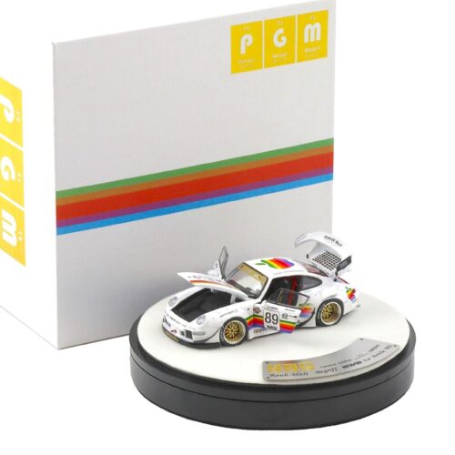 1:64 PGM Deluxe Porsche 911 993 RWB white Apple full openings - Limited 999 pcs.
