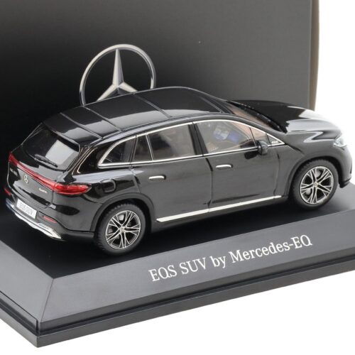 1:43 Spark Mercedes EQS SUV X296 Electric Art Line obsidian black DEALER VERSION