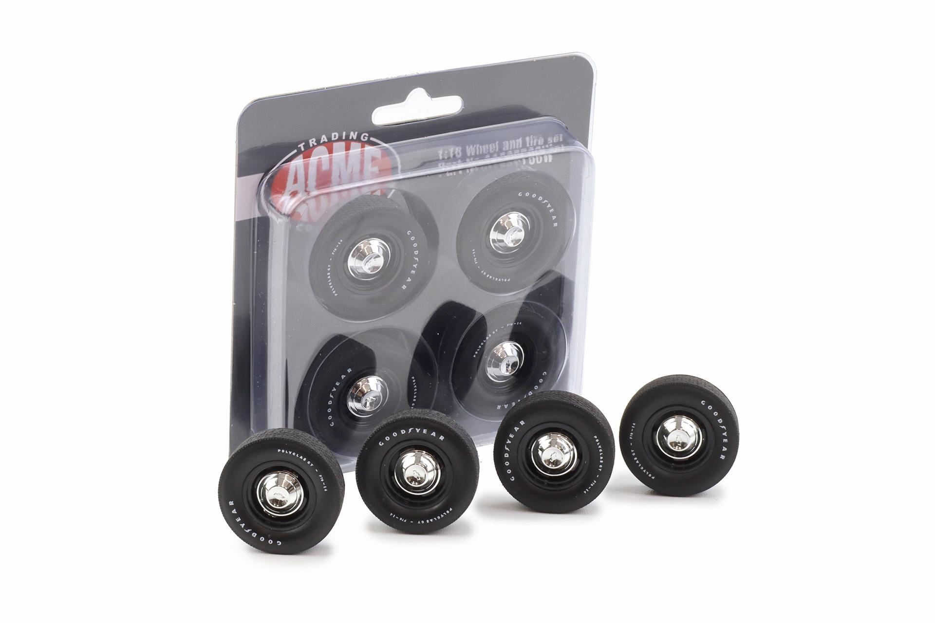 1:18 ACME Dog Dish Camaro Wheel and Tire Set Radsatz Räder 4 pcs. A1805736W