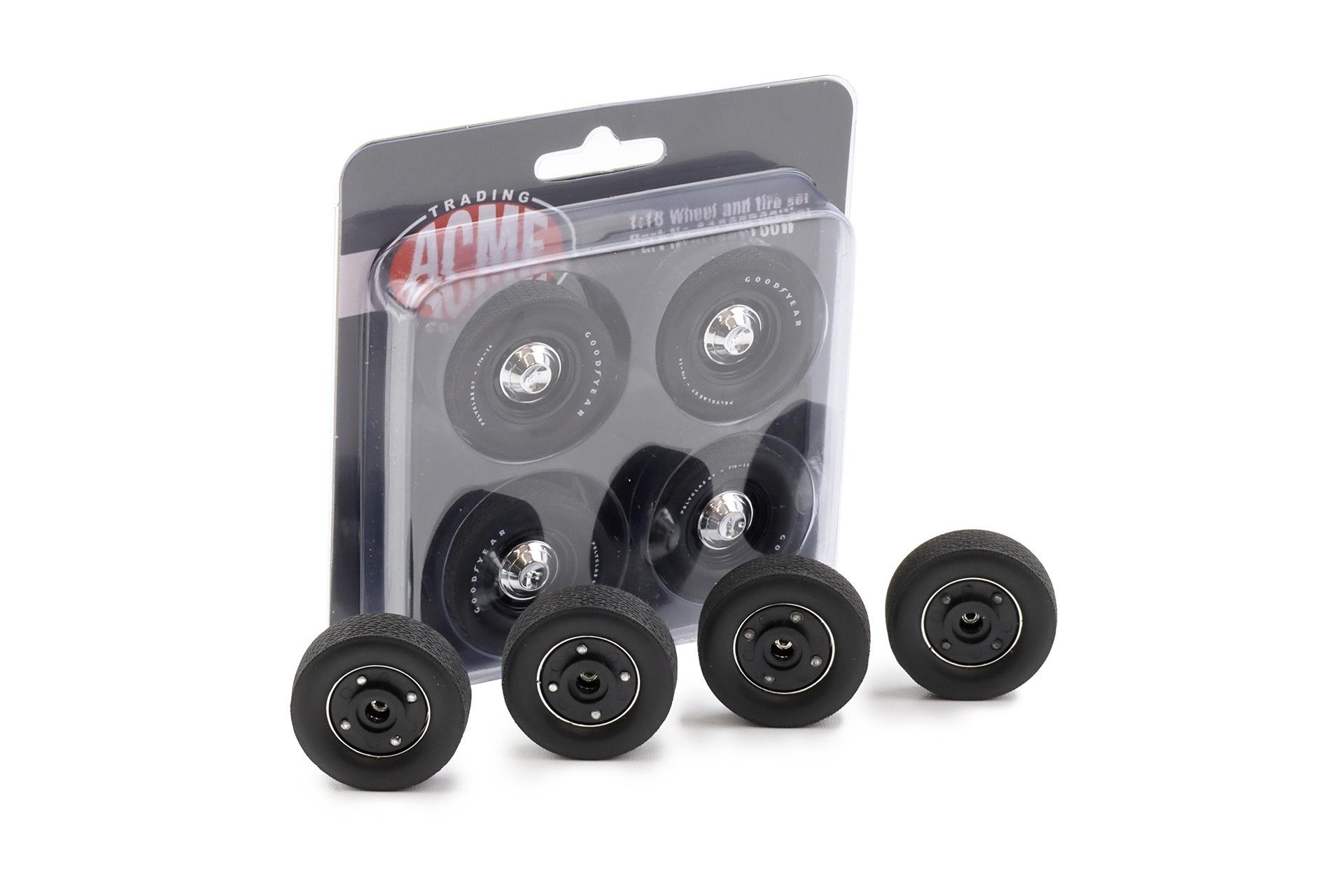 1:18 ACME Dog Dish Camaro Wheel and Tire Set Radsatz Räder 4 pcs. A1805736W