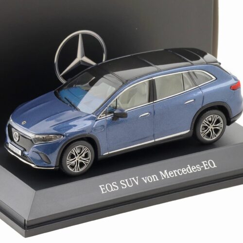 1:43 Spark Mercedes EQS SUV X296 Electric Art Line sodalite blue DEALER VERSION