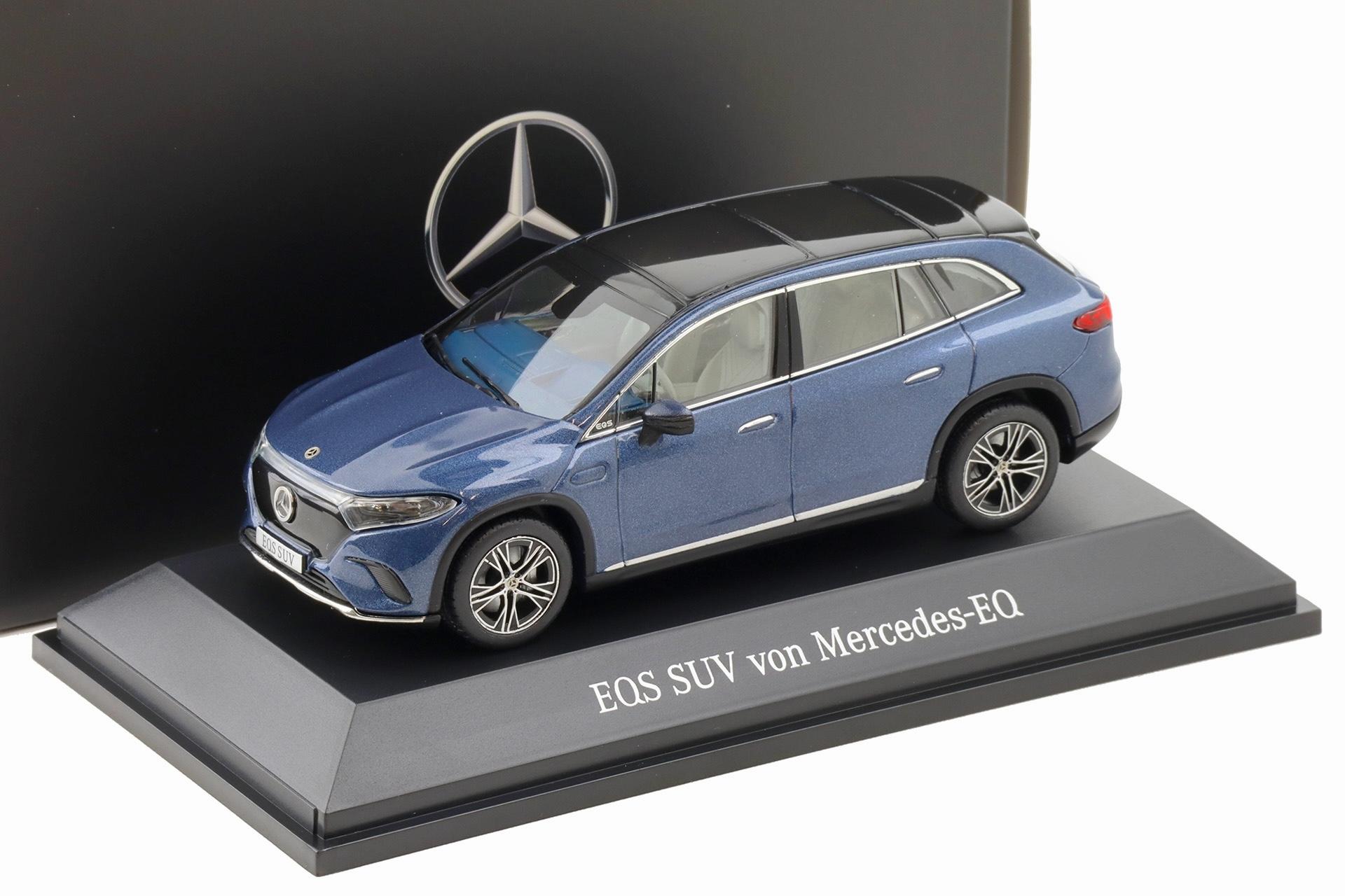 ID 111926 orig.jpg 1:43 Spark Mercedes EQS SUV X296 Electric Art Line sodalite blue DEALER VERSION