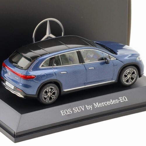 1:43 Spark Mercedes EQS SUV X296 Electric Art Line sodalite blue DEALER VERSION