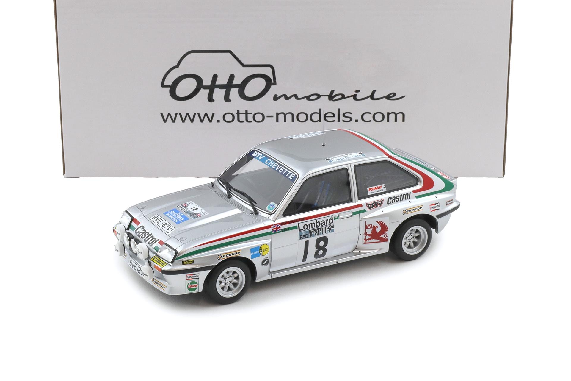 1:18 OTTO mobile OT1225 Vauxhall Chevette 2300 HSR Lombard Rally RAC 1980