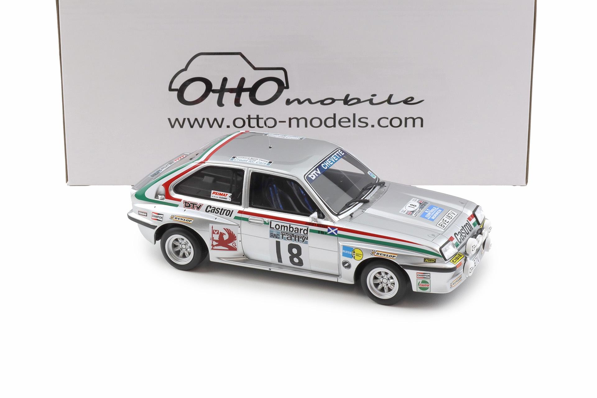 1:18 OTTO mobile OT1225 Vauxhall Chevette 2300 HSR Lombard Rally RAC 1980