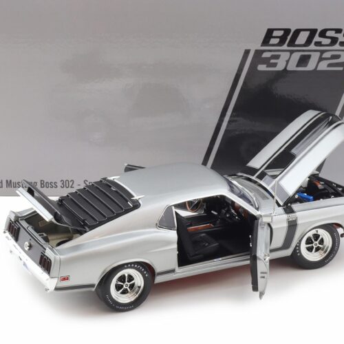 1:18 ACME 1970 Ford Mustang Boss 302 Coupe Special Order light grey A1801893