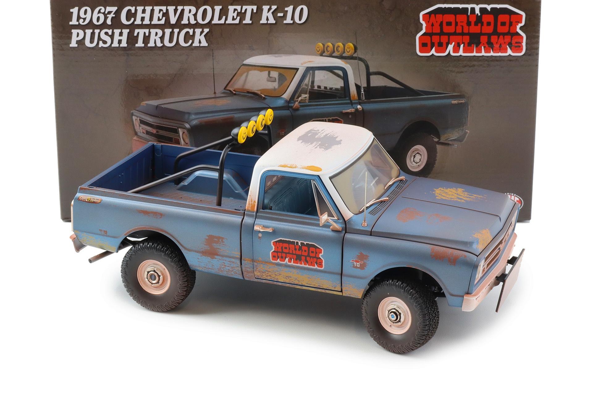 1:18 ACME 1967 Chevrolet K-10 Push Truck Pick-up World of Outlaws A1807223
