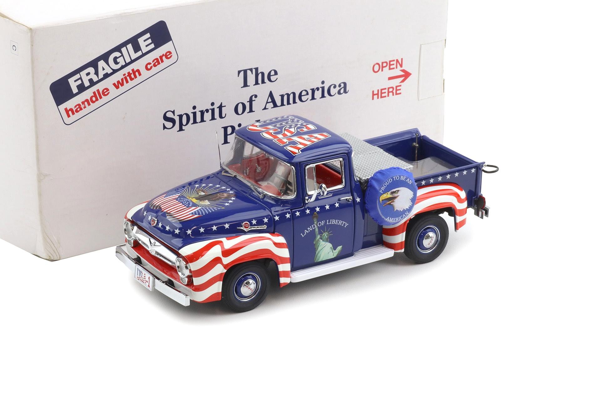 ID 112048 orig.jpg 1:24 Danbury Mint 1956 Ford F-100 Pickup The Spirit of America Pickup