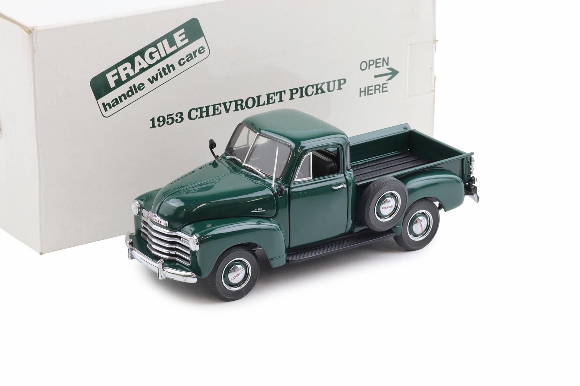 ID 112052 orig.jpg 1:24 Danbury Mint 1953 Chevrolet 3100 Half-Ton Pickup Juniper green