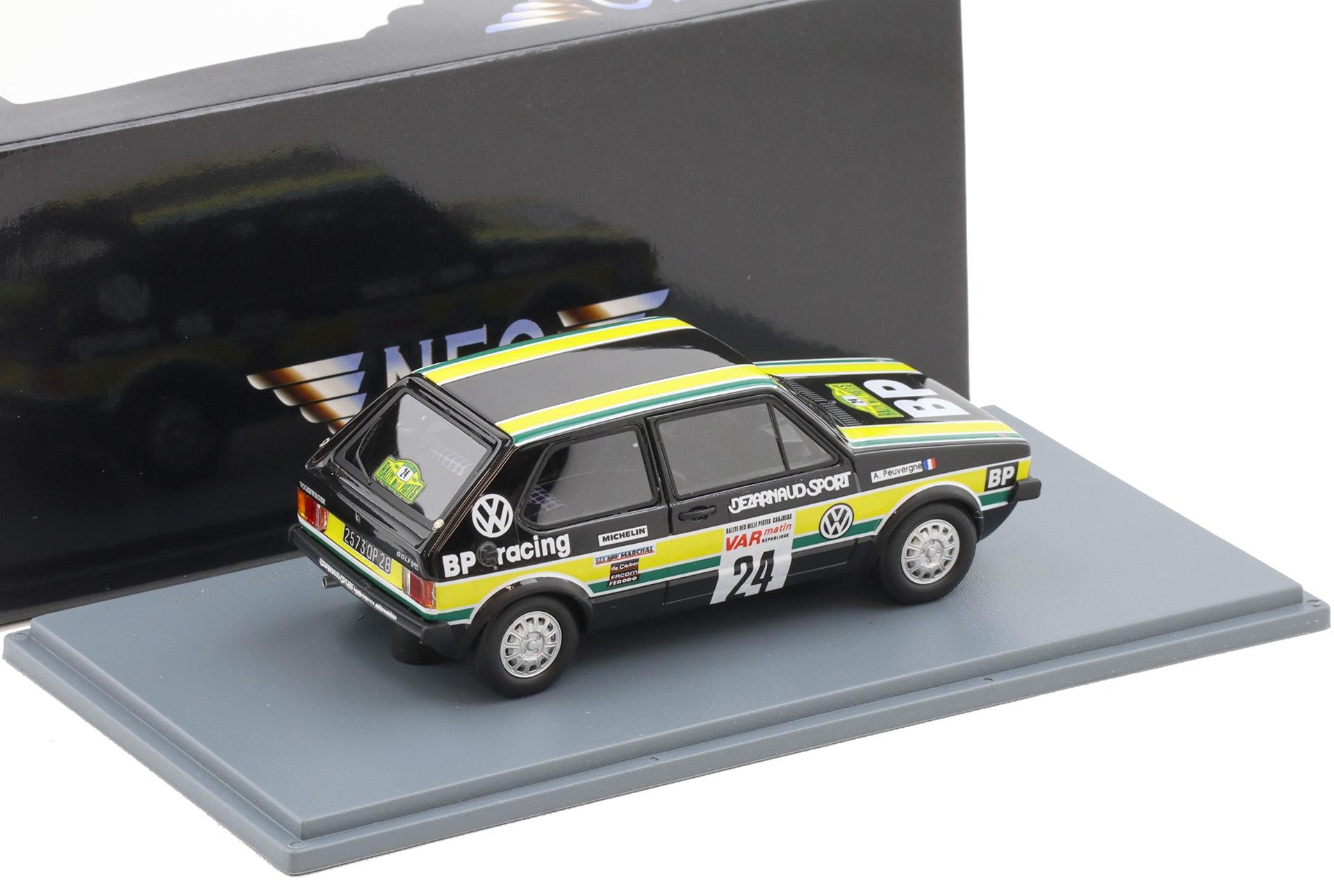 1:43 NEO VW Golf 1 Gr.1 BP Racing Rallye des 1000 Pistes 1980 #24