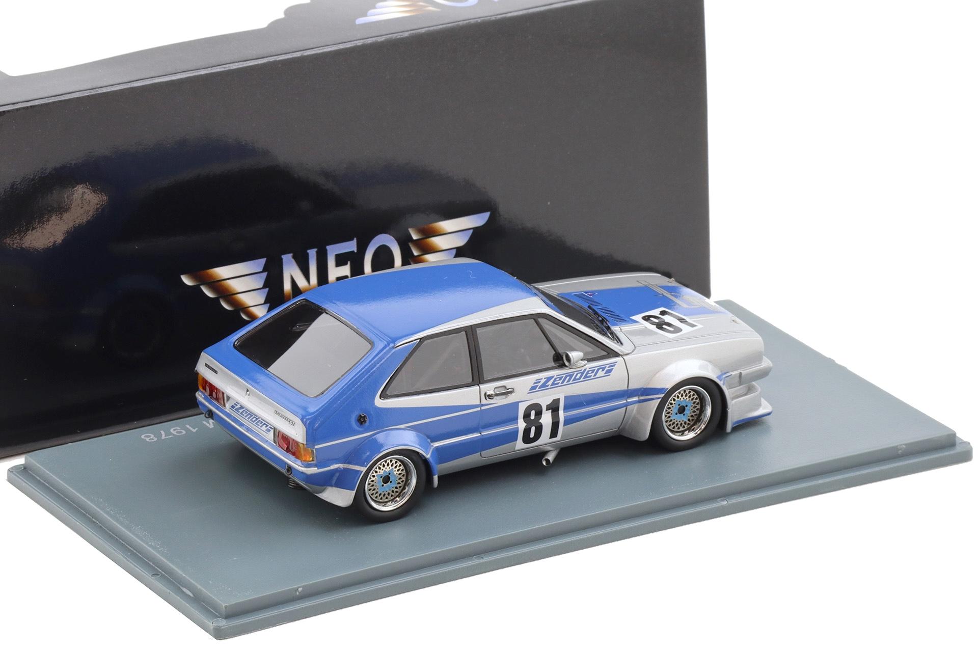 1:43 NEO VW Scirocco Gr.2 Zender DRM 1978 #81 silver/blue