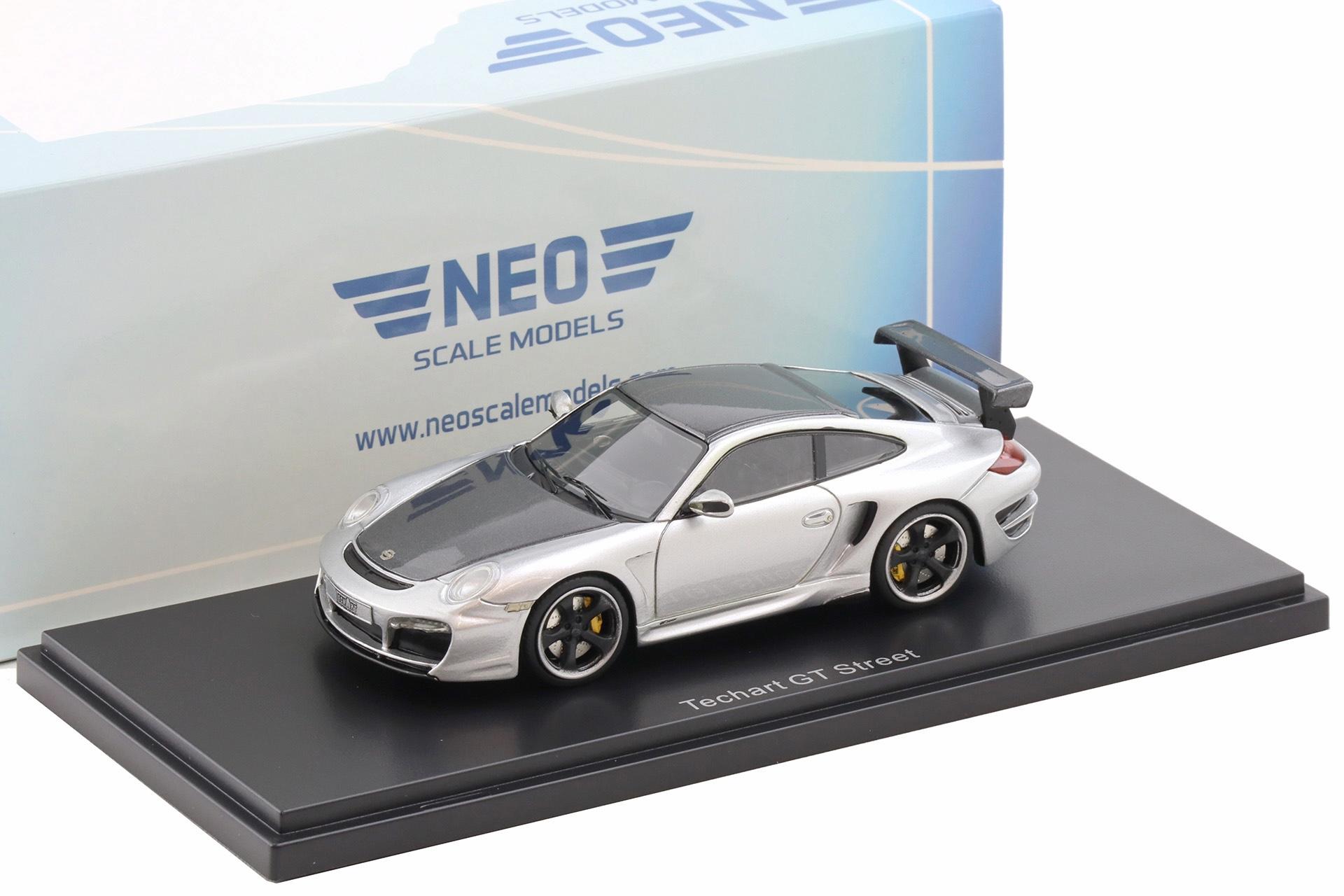 1:43 NEO Porsche 911 997 Techart GT Street R 2009 Coupe silver/grey
