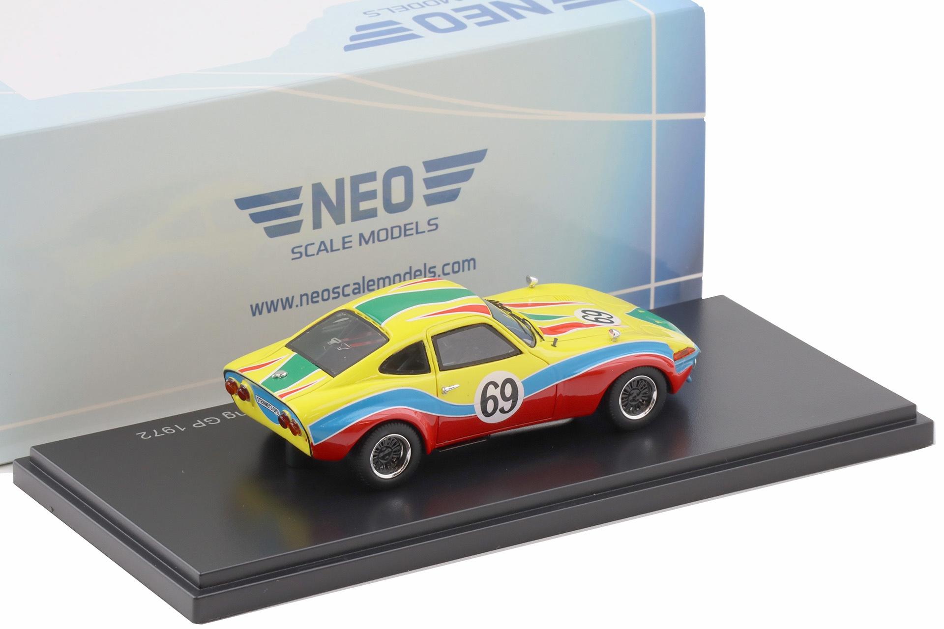 1:43 NEO Opel GT Steinmetz Gr. 4 Bert Dolk Nürburgring GP 1972 #69
