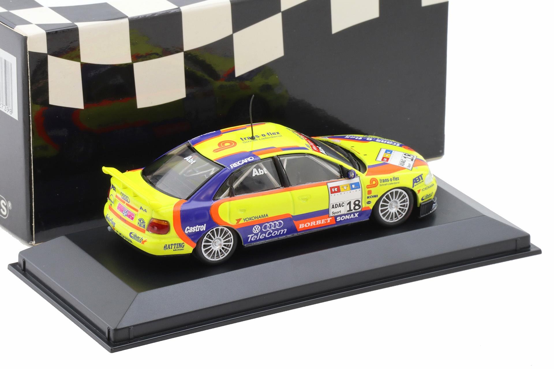 1:43 Minichamps Audi A4 Quattro STW 1997 Team Abt Ch. Abt #18