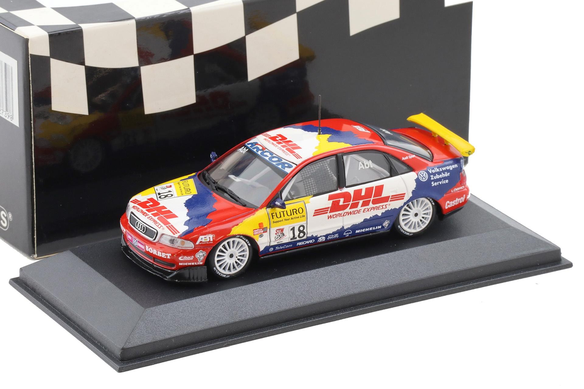 ID 112127 orig.jpg 1:43 Minichamps Audi A4 STW 1998 Team Abt Ch. Abt #18 DHL