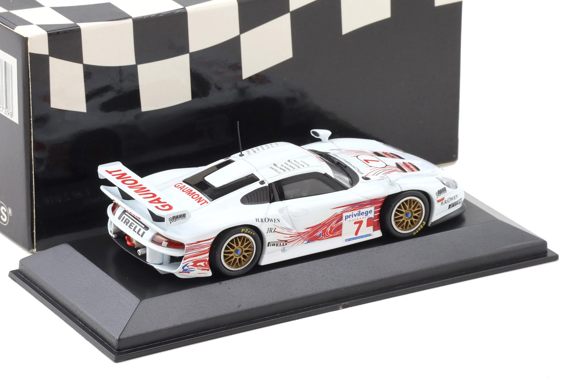 1:43 Minichamps Porsche 911 996 GT1 British GTC 1999 #7 Stuck/ Wollek/ Boutsen
