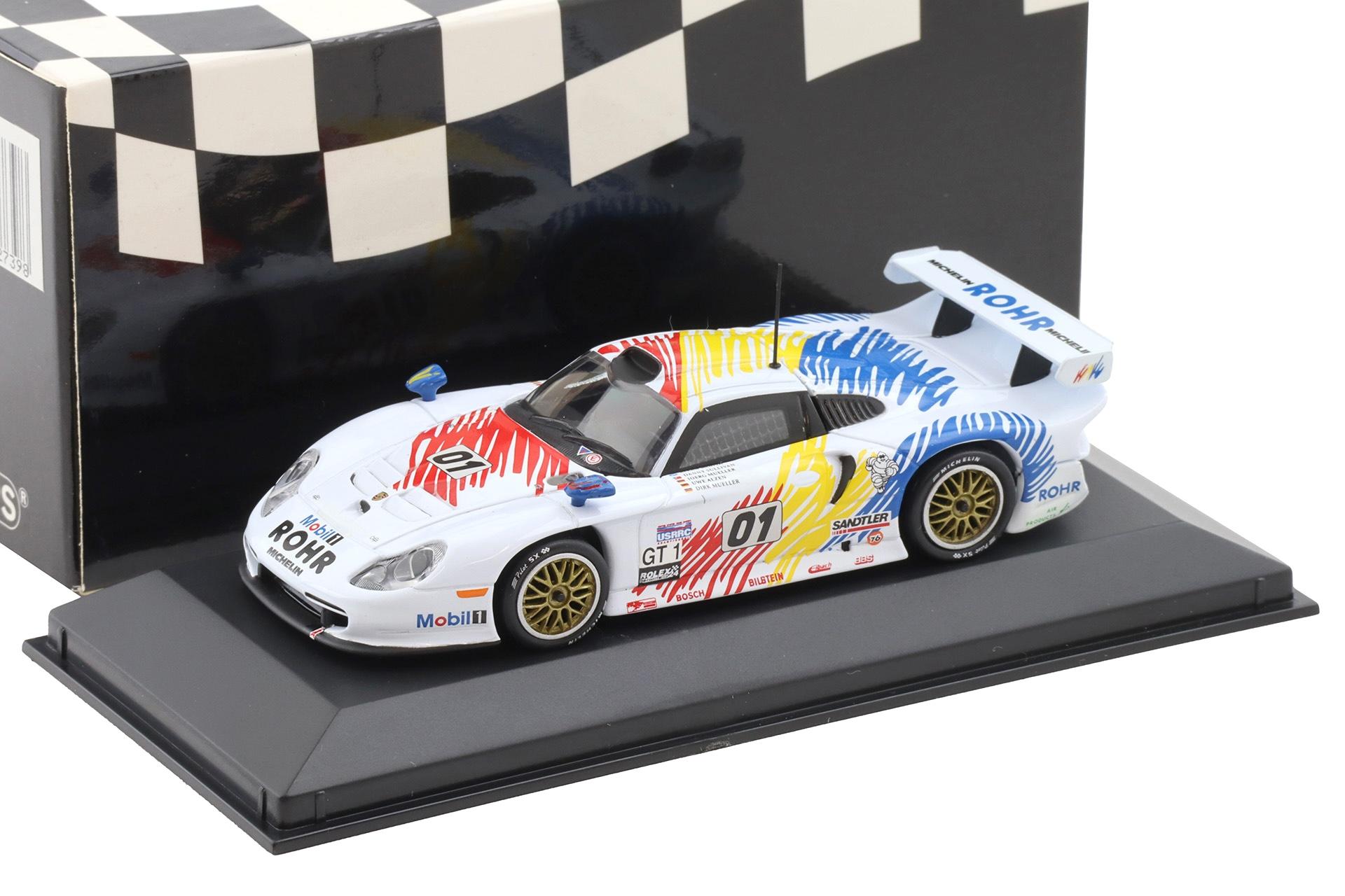 1:43 Minichamps Porsche 911 996 GT1 2nd Daytona 1998 Team Rohr #01 McNish