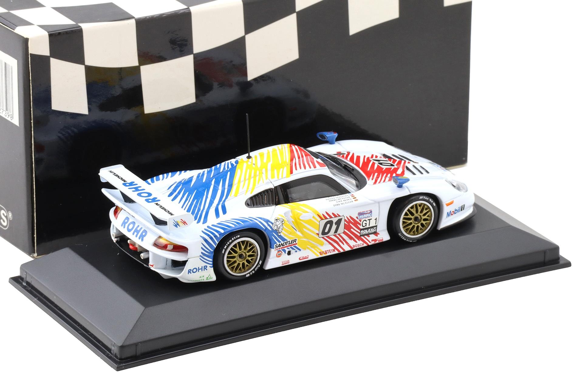 1:43 Minichamps Porsche 911 996 GT1 2nd Daytona 1998 Team Rohr #01 McNish