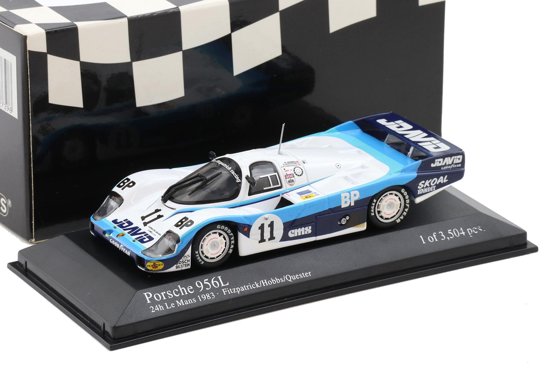 1:43 Minichamps Porsche 956L 24h Le Mans 1983 #11 Fitzpatrick/Hobbs/Quester