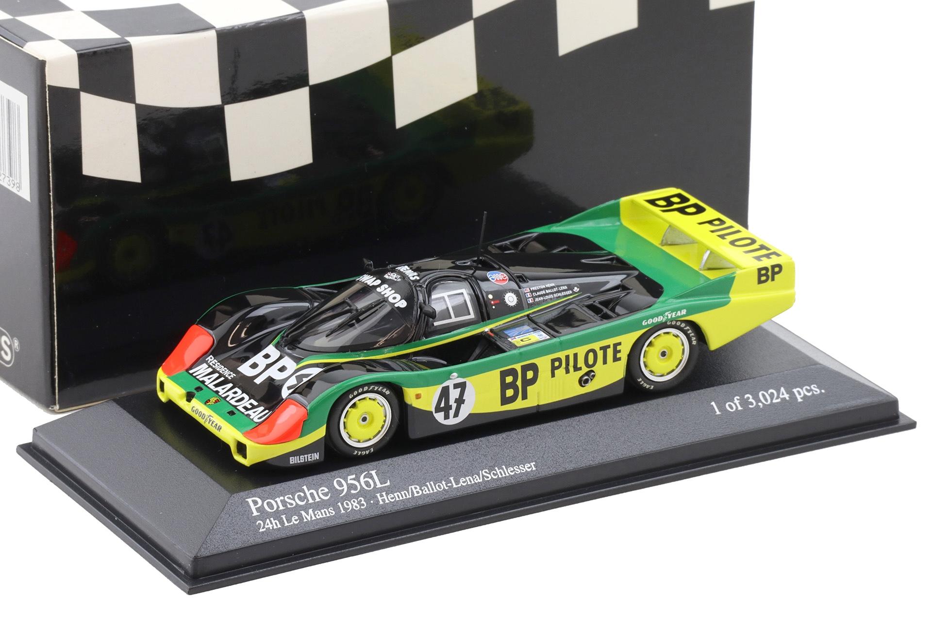 1:43 Minichamps Porsche 956 L 24h Le Mans 1983 Henn/ Ballot-Lena/ Schlesser #47 BP