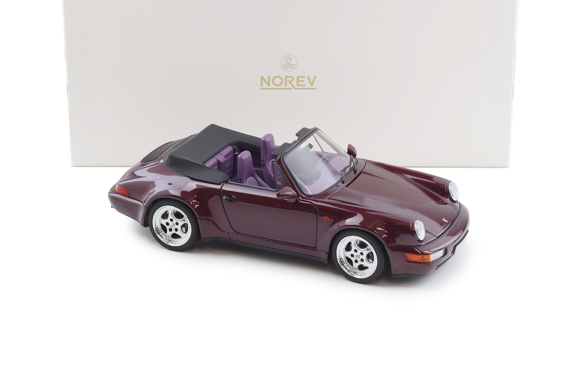 1:18 Norev Porsche 911 964 Carrera 2 WTL Cabriolet 1992 Amethyst - Limited 200 pcs.